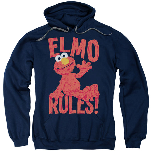 Sesame Street™ Adult Hoodie - Officially Licensed - Elmo Rules - Adult Pull Over Hoodie
