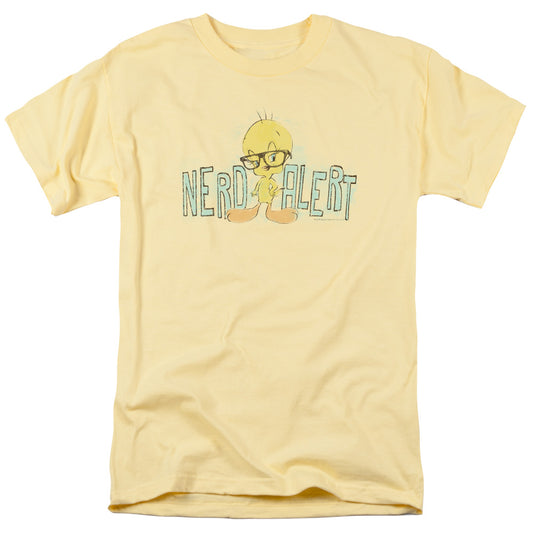 Looney Tunes™ Shirt - Officially Licensed - Tweety Bird Shirt - Nerd Alert - Adult Unisex Short Sleeve T-Shirt
