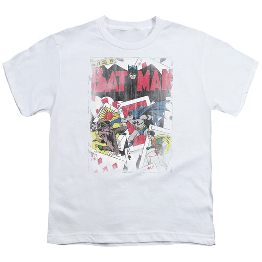 Batman - Youth Kids T-Shirt (Ages 7+) - Youth T Shirt - Number 11 Distressed - DC Comics Vintage - Officially Licensed - S M L XL