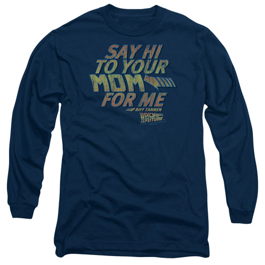 Back To The Future - Say Hi Long Sleeve Adult 18/1 - Forces Of Mankind