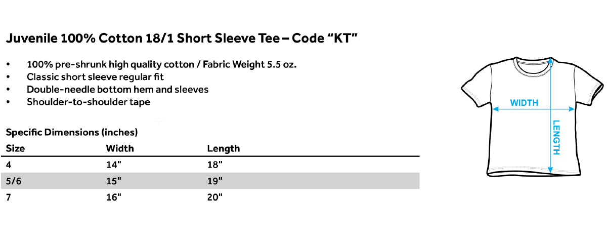 ACDC™ Kids Shirt (Ages 4-7) - Officially Licensed - High Voltage Stencil - Short Sleeve Juvenile Kids T-Shirt - Size 4 5 6 7