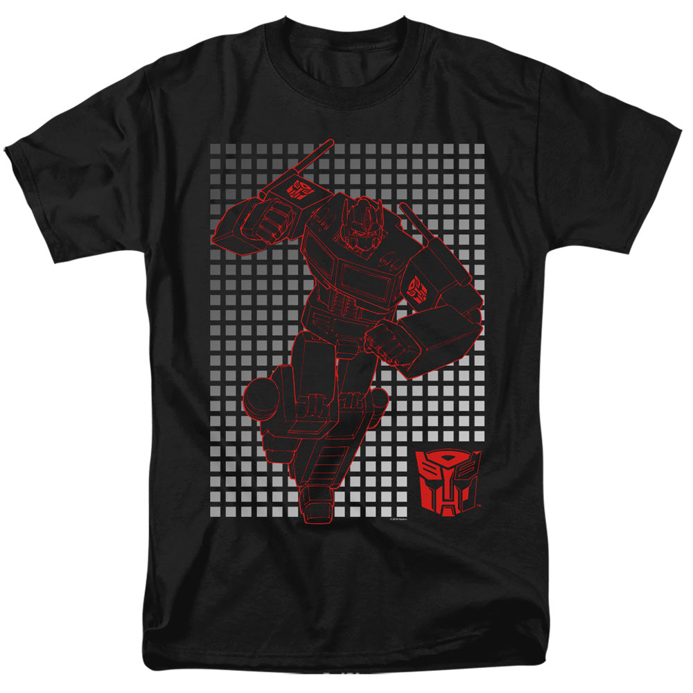 Transformers™ Shirt - Officially Licensed - Optimus Grid - Adult Unisex Short Sleeve T-Shirt