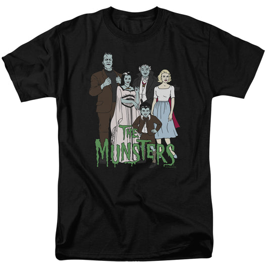 The Munsters™ Shirt - The Family - Frankenstein Shirt - Adult Unisex Short Sleeve T-Shirt - Officially Licensed