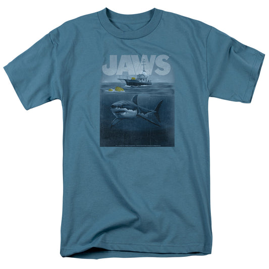 Jaws™ Movie Shirt - Officially Licensed - Adult Unisex, Men, Women Short Sleeve T-Shirt - Silhouette