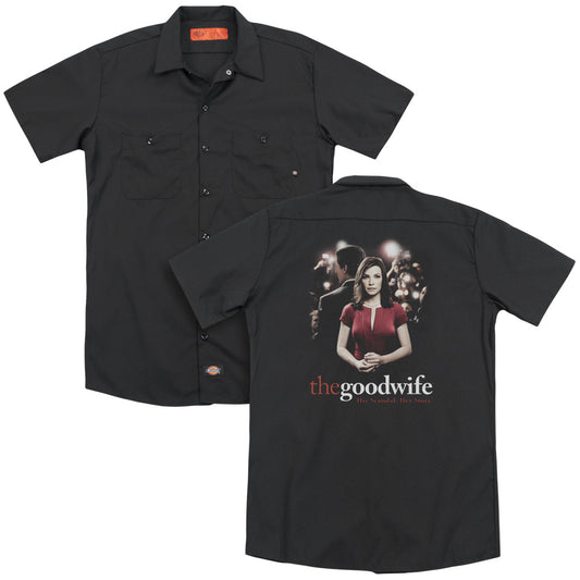 The Good Wife - Bad Press(Back Print) Adult Work Shirt - Forces Of Mankind
