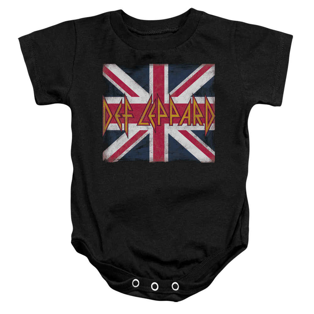 Def Leppard™ Baby Onesie© - Officially Licensed - Union Jack - Infant Snapsuit, Baby Shower Gift, Baby Bodysuit, Girl, Boy