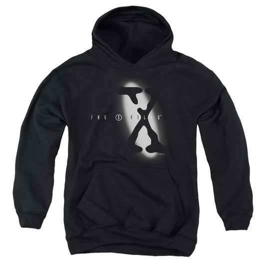 The X-Files™ - Youth Kid's Hoodie (Ages 7+) - Pull Over Youth Hoodie - Spotlight Logo - Officially Licensed