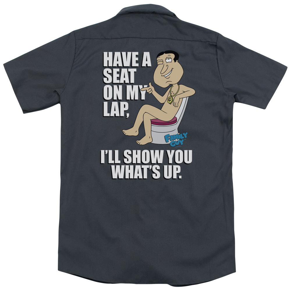 Family Guy - Whats Up - Adult Short Sleeve Work Shirt - Dickies Brand
