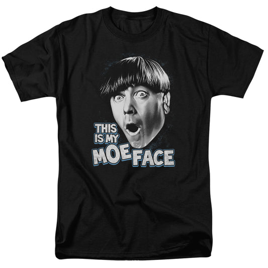 The Three Stooges™ Shirt - Officially Licensed - Moe Face - Adult Unisex Short Sleeve T-Shirt