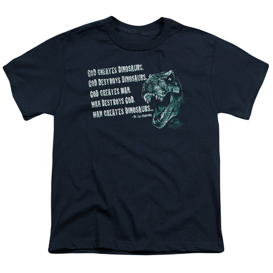 Jurassic Park - God Creates Dinosaurs Short Sleeve Youth 18/1 - Forces Of Mankind