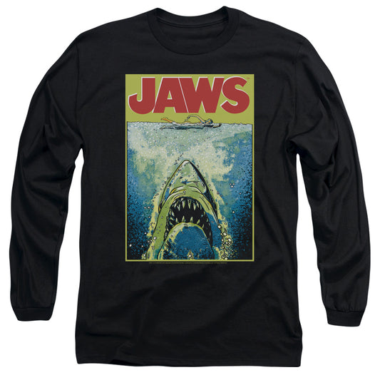 Jaws™ - Adult Unisex Long Sleeve T-Shirt Movie - Bright Jaws