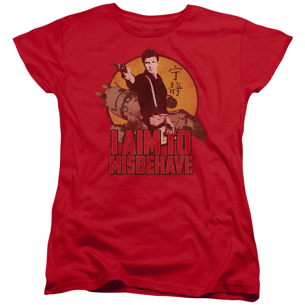 Firefly - I Aim To Misbehave Short Sleeve Women's Tee - Forces Of Mankind