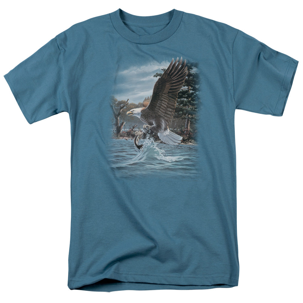 Wildlife - The North Woods Bald Eagle - Unisex Adult Short Sleeve T-Shirt
