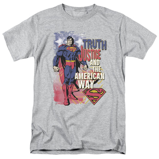 Superman™ Shirt - Officially Licensed - DC Comics - Truth Justice - Adult Unisex Short Sleeve T-Shirt