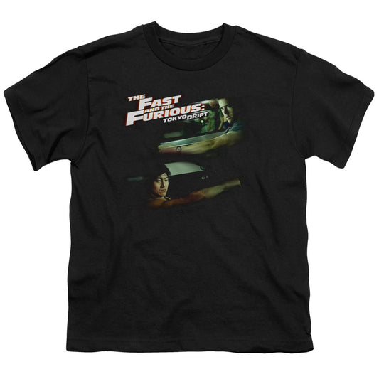 Tokyo Drift - Youth Kids T-Shirt (Ages 7+) - Short Sleeve Youth T Shirt - Drifting Together