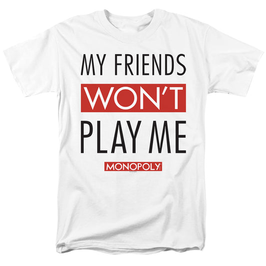 Monopoly™ Shirt White - Officially Licensed - My Friends - Adult Unisex Short Sleeve T-Shirt