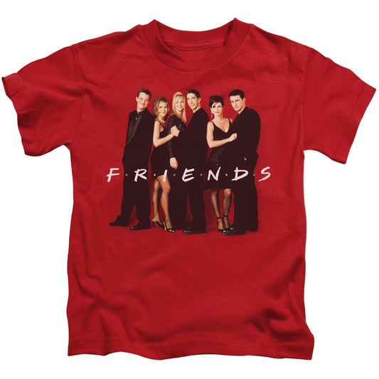 Friends™ - Kids T-Shirt (Ages 4-7) - Cast In Black - Officially Licensed - Short Sleeve Juvenile Kids T Shirt - Size 4 5 6 7
