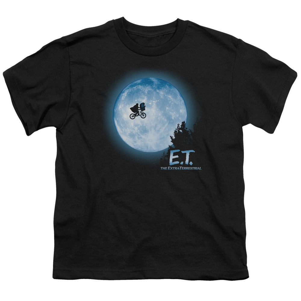 E.T.™ - Youth Kids T-Shirt (Ages 7+) - Short Sleeve Youth T Shirt- Moon Scene - Officially Licensed - S M L XL