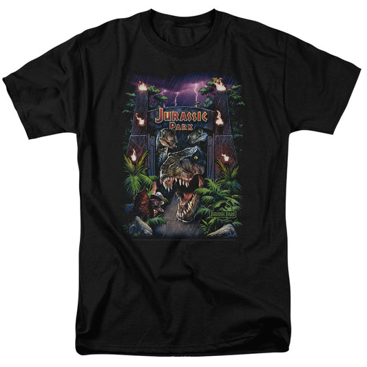 Jurassic Park™ Shirt Vintage - Officially Licensed - Welcome To The Park - Adult Unisex Short Sleeve T-Shirt