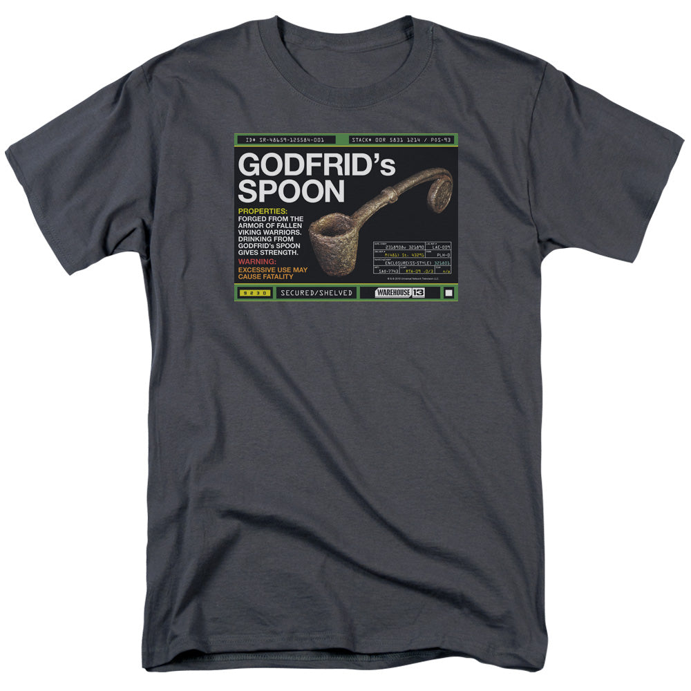 Warehouse 13™ Shirt - Officially Licensed - Godfrid Spoon - Adult Unisex Short Sleeve T-Shirt