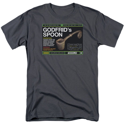Warehouse 13™ Shirt - Officially Licensed - Godfrid Spoon - Adult Unisex Short Sleeve T-Shirt