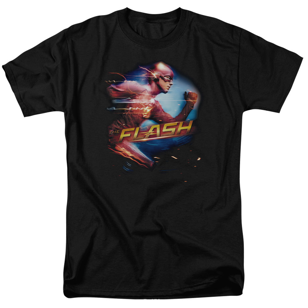 The Flash™ TV Show Shirt - Officially Licensed - Adult Unisex Short Sleeve T-Shirt - Fastest Man Alive Black - Lightning Bolt, Star Labs , New TV Series