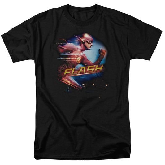 The Flash™ TV Show Shirt - Officially Licensed - Adult Unisex Short Sleeve T-Shirt - Fastest Man Alive Black - Lightning Bolt, Star Labs , New TV Series
