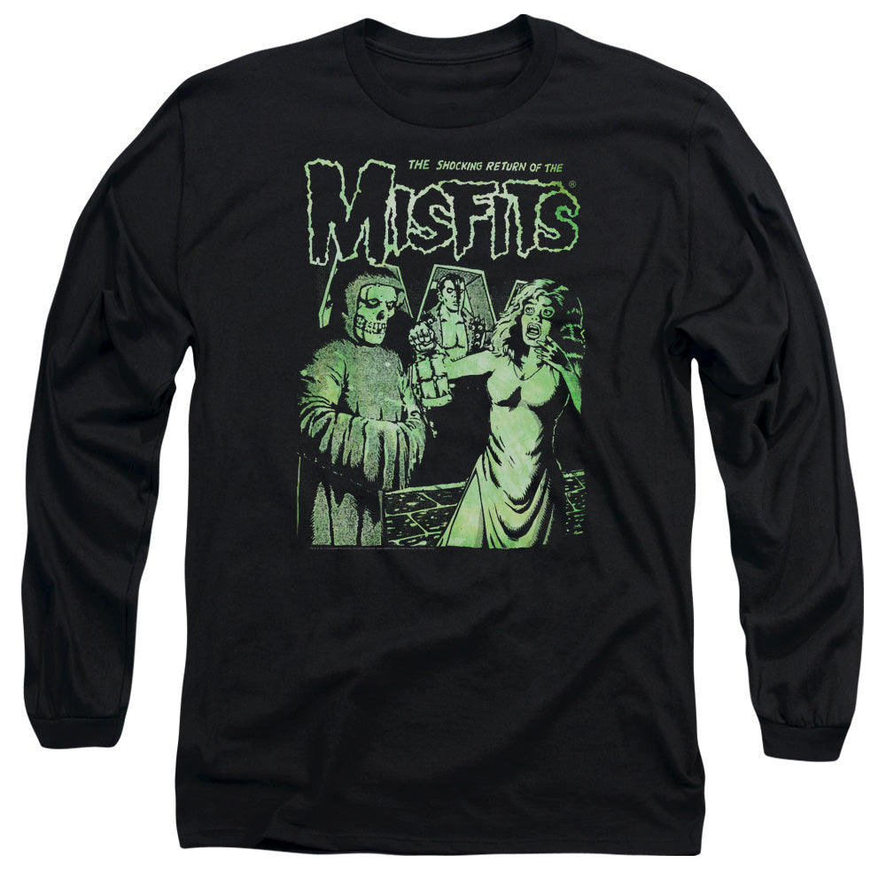 Misfits - The Return - Unisex Adult Long Sleeve T-Shirt - Longsleeves, Tshirt, Punk Rock, Vintage, Band, Heavy Metal, Black, Goth, Tour