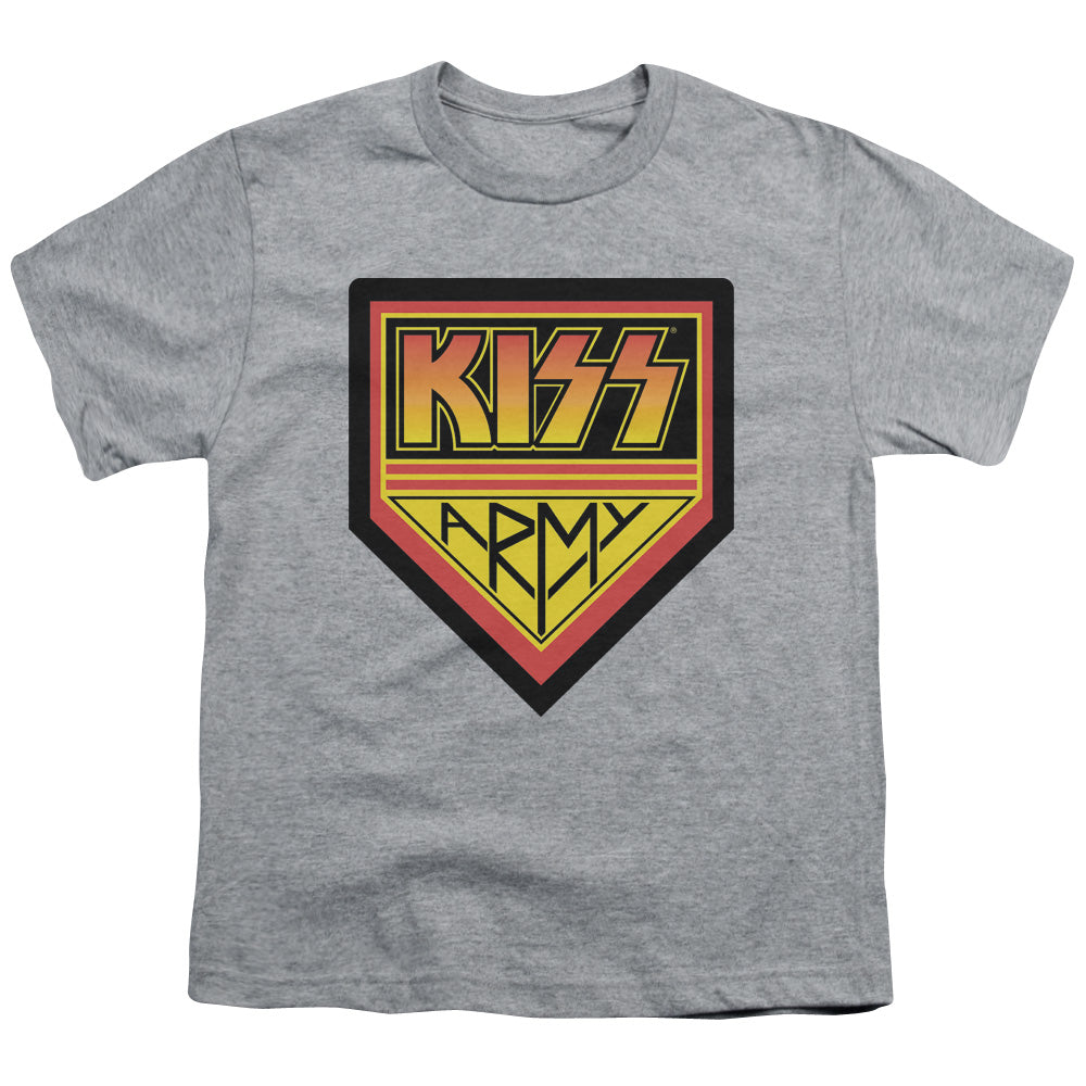KISS™ - Youth Kids T-Shirt (Ages 7+) - Short Sleeve Youth T-Shirt Tee - Army Logo - Officially Licensed - S M L XL
