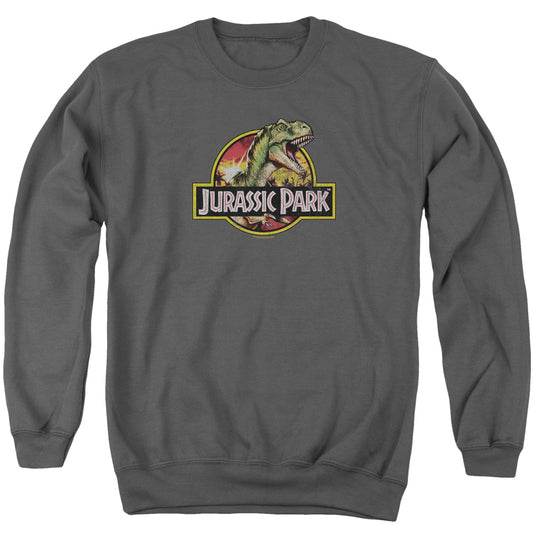 Jurassic Park - Retro Rex Adult Crewneck Sweatshirt - Forces Of Mankind