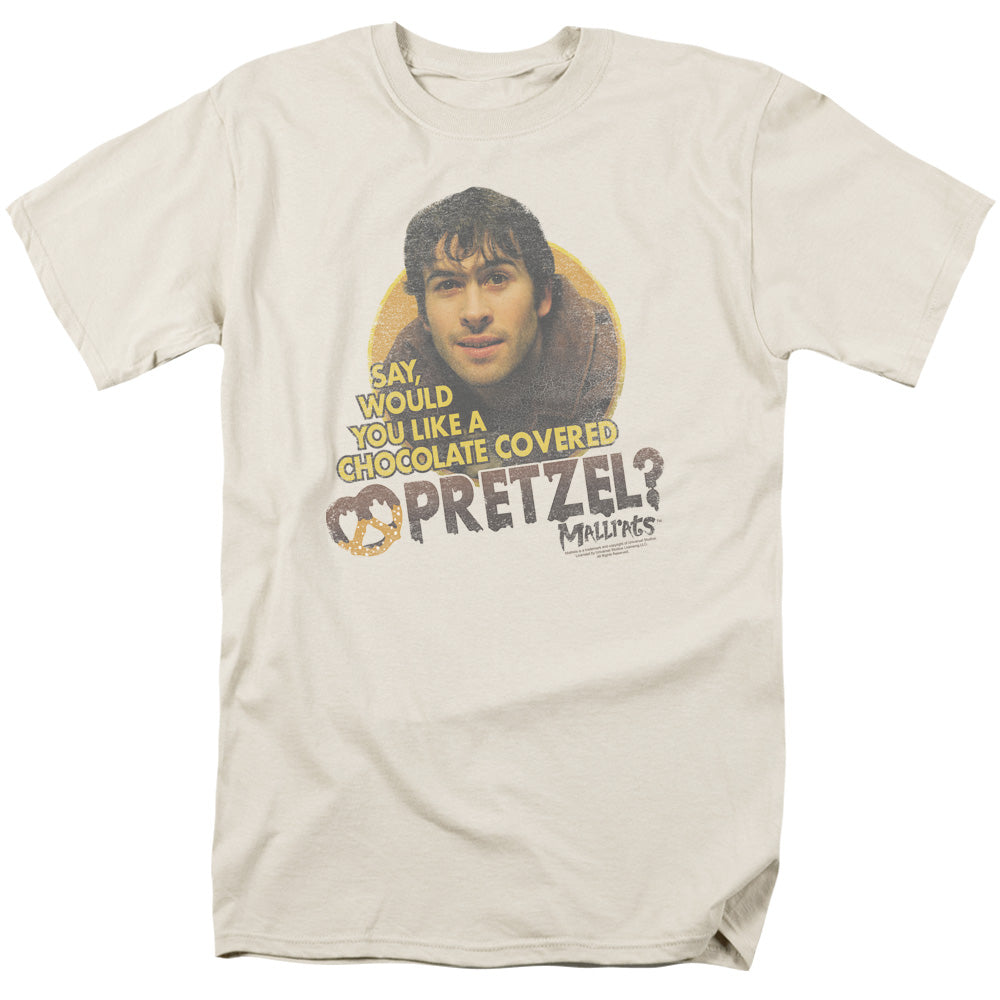 Mallrats™ Comedy Movie Shirt - Pretzels - Officially Licensed - Adult Unisex Short Sleeve T-Shirt