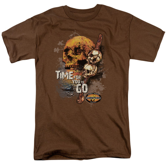 Survivor™ TV Show Shirt - Officially Licensed - Time To Go - Unisex Adult Short Sleeve T-Shirt