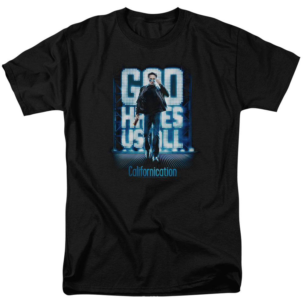 Californication™ TV Show Shirt - Officially Licensed - Adult Unisex Short Sleeve T-Shirt - Hit The Lights