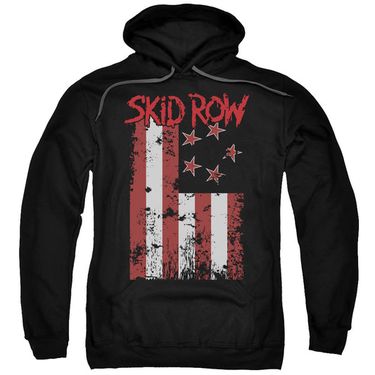 Skid Row - Adult Unisex Pull Over Hoodie - Flagged