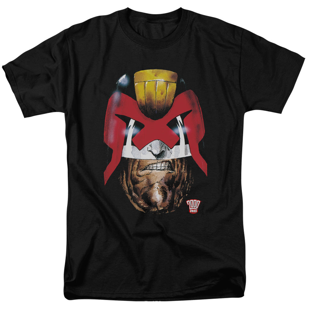 Judge Dredd™ Comic Shirt - Officially Licensed - Adult Unisex Short Sleeve T-Shirt - Dredd's Head
