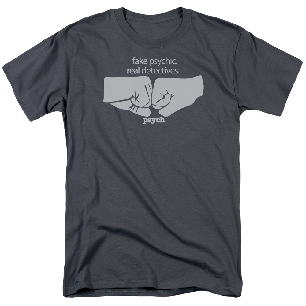 Psych™ TV Show Shirt - Officially Licensed - Adult Unisex Short Sleeve T-Shirt - Fist Bump