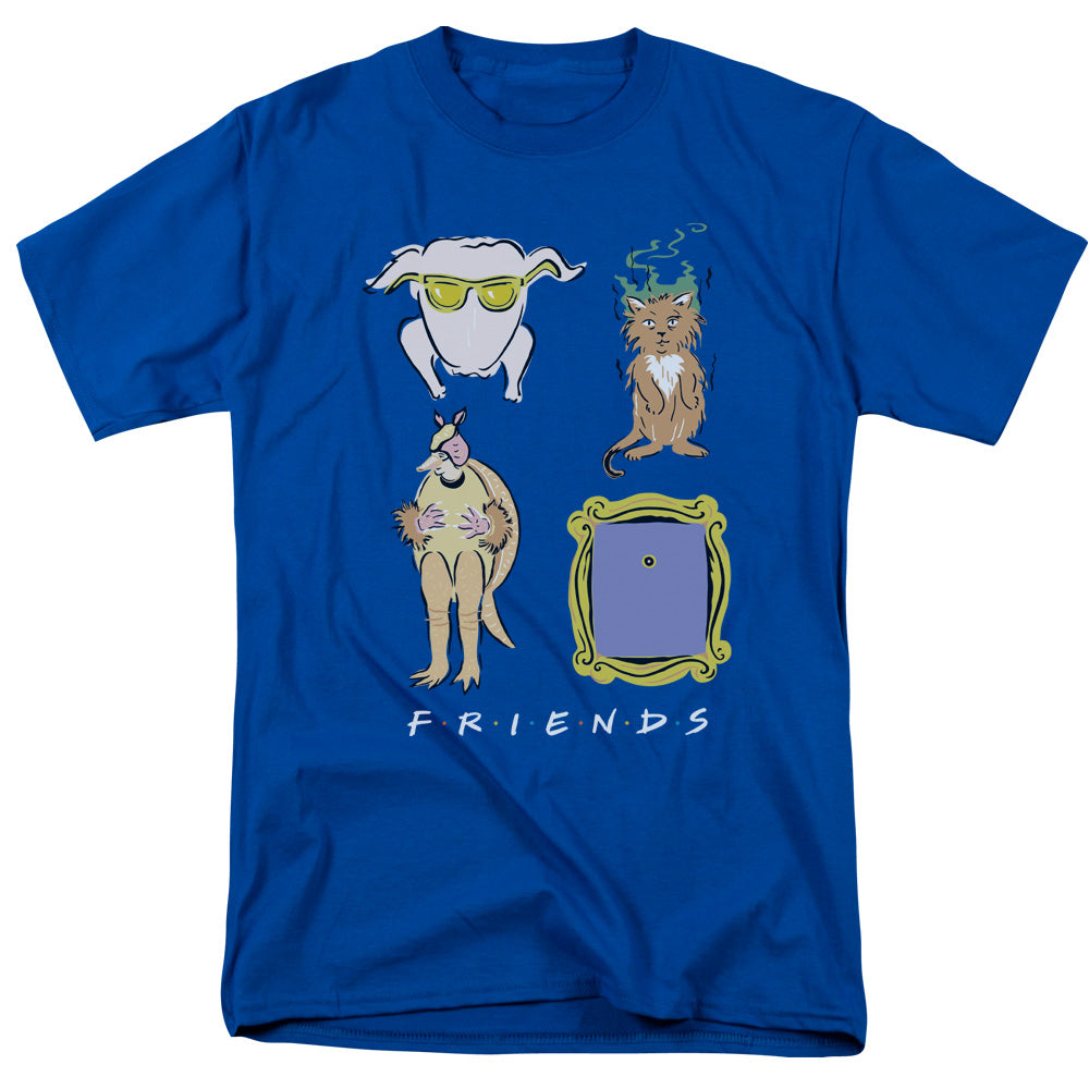 Friends™ TV Show Shirt - Officially Licensed - Adult Unisex Short Sleeve T-Shirt - Symbols