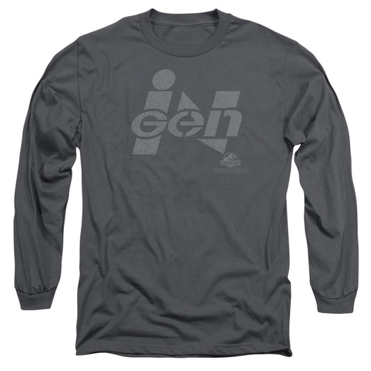Jurassic Park - Ingen Logo Long Sleeve Adult 18/1 - Forces Of Mankind