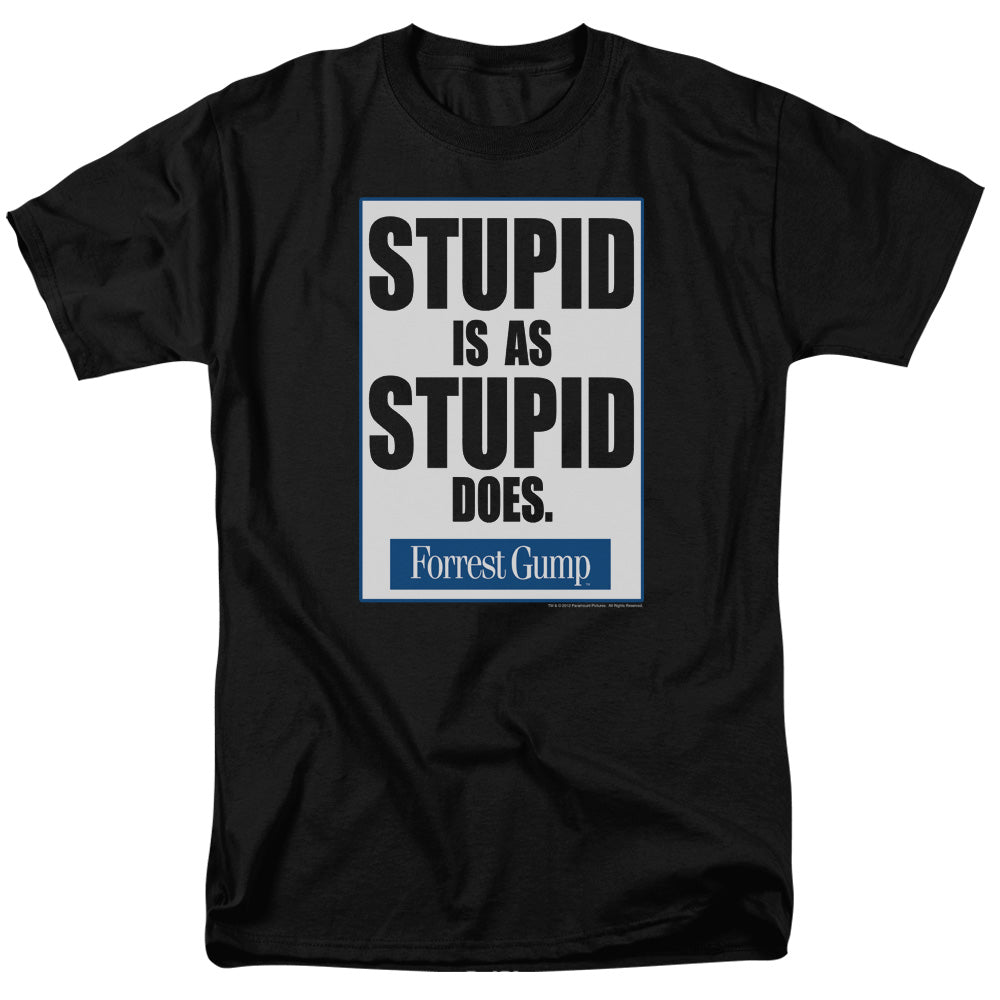 Forrest Gump™ Shirt - Stupid Is - Officially Licensed - Adult Unisex Short Sleeve T-Shirt