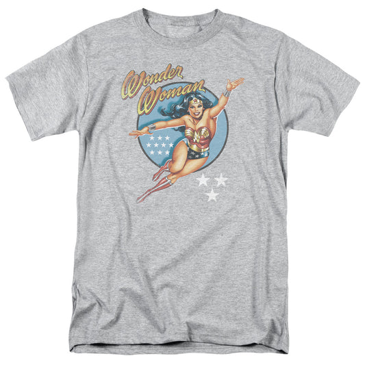 Wonder Woman™ Retro Shirt - DC Comics Vintage - Retro Vintage DC Comics - Officially Licensed - Adult Unisex Short Sleeve T-Shirt - Flying