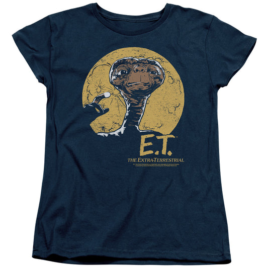 E.T.™ Movie Women's Shirt - Officially Licensed - Moon Frame - Short Sleeve Women's Tee