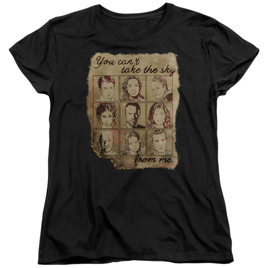 Firefly - Burned Poster Short Sleeve Women's Tee - Forces Of Mankind