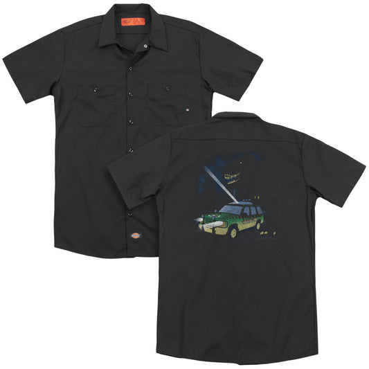 Jurassic Park - Turn It Off(Back Print) Adult Work Shirt - Forces Of Mankind