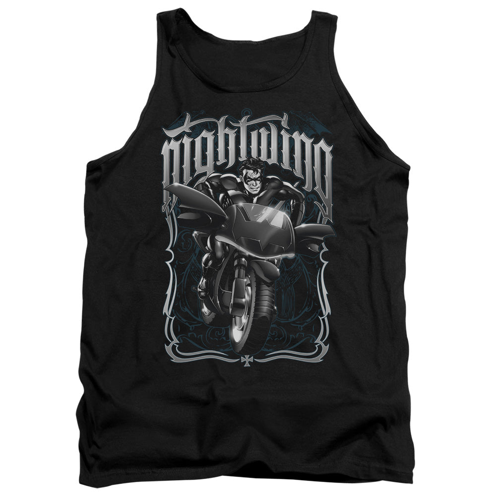 Batman - Nightwing Biker Adult Tank - Forces Of Mankind