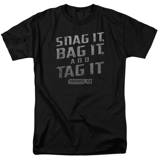 Warehouse 13™ Shirt - Officially Licensed - Snag It - Adult Unisex Short Sleeve T-Shirt