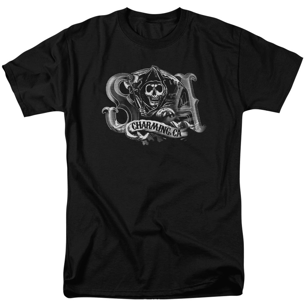 Sons Of Anarchy™ Shirt - Officially Licensed - Charming Ca - Adult Unisex Short Sleeve T-Shirt