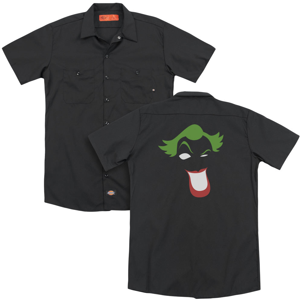 Batman - Joker Simplified - Adult Short Sleeve Work Shirt - Dickies Brand