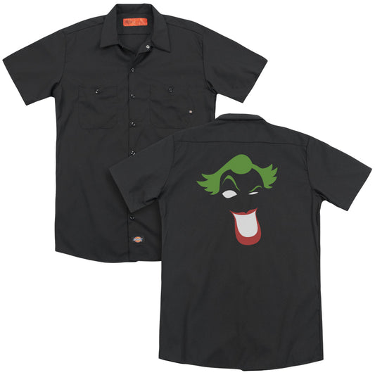 Batman - Joker Simplified - Adult Short Sleeve Work Shirt - Dickies Brand