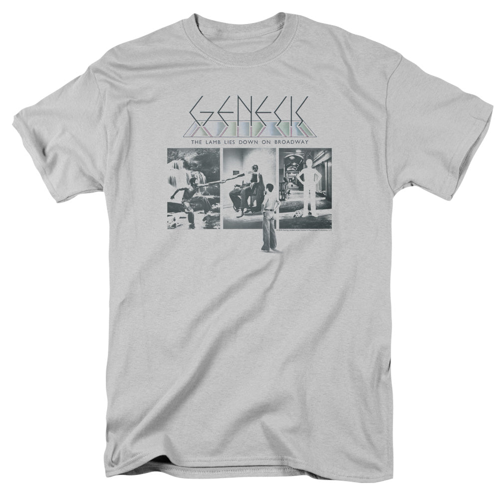 Genesis Rock Band Shirt - Officially Licensed - The Lamb Down On Broadway - Adult Unisex Short Sleeve T-Shirt