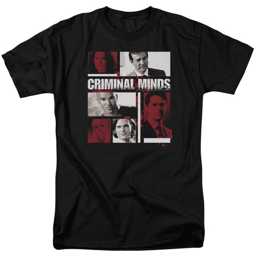Criminal Minds™ TV Show Shirt - Character Boxes - Officially Licensed - Adult Unisex Short Sleeve T-Shirt